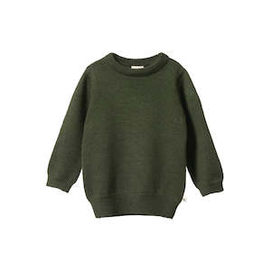 Toy: Nature Baby Merino Knit Pullover (Thyme)