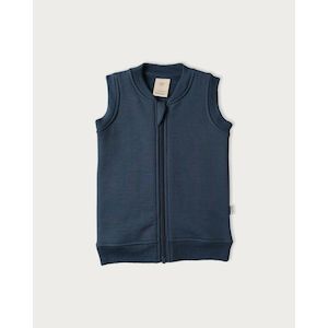 Babu Merino Fleece Vest (Denim)