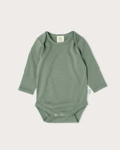 Babu Merino L/S Bodysuit (Sage)