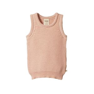 Nature Baby Merino Knit Vest (Rose Dust)