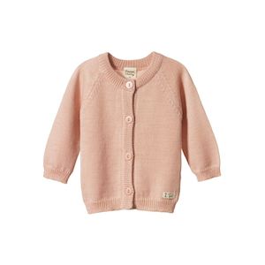 Nature Baby Merino Knit Cardigan (Rose Dust)