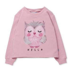 Toy: Minti Painted Owl Furry Crew (Muted Pink)