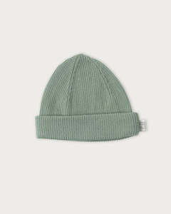 Babu Merino Rib Beanie (Sage)