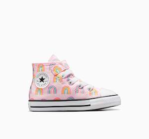 Converse Infant Hi Top Canvas Sneaker (Rainbows Pink Foam)