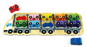 Toy: Kiddie Connect 1 - 10 Car Puzzle