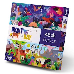 Croc Creek Opposites 48 Piece Puzzle (Night & Day)