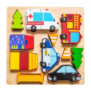 Kiddie Connect Vehicle Puzzle with Magnets