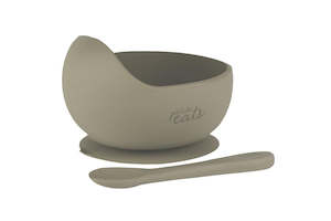 Petite Eats Silicone Bowl & Spoon Set (Sage)