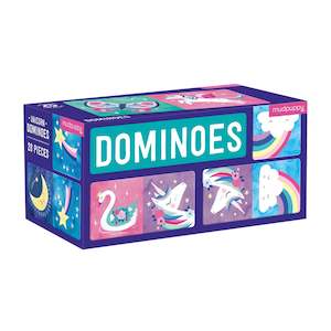 Mudpuppy Dominoes Set (Unicorns)