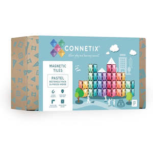 Toy: Connetix Tiles 24 Piece Rectangle Pack (Pastel)