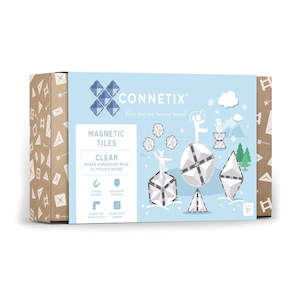 Connetix Tiles 24 Piece Shape Expansion Pack (Clear)