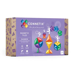 Toy: Connetix Tiles 36 Piece Shape Expansion Pack (Rainbow)