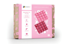 Connetix Tiles 2 Piece Base Plate Pack (Pink & Berry)