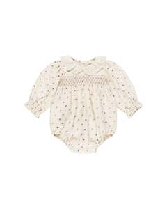 Quincy Mae Callie Romper (Heart Ditsy)