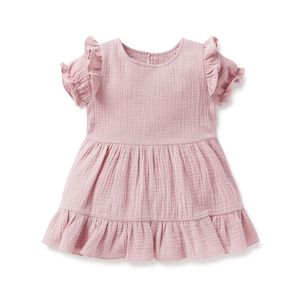 A&O Rosette Muslin Dress (Rose)