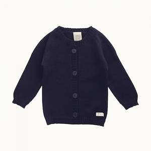 Nature Baby Merino Knit Cardigan (Navy)