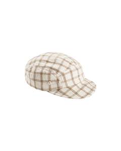 Quincy Mae Baby Cap (Cinnamon Check)