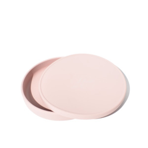 Petite Eats Silicone Plate with Lid (Dusty Lilac)