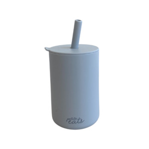 Petite Eats Smoothie  Cup with Straw (Pewter)