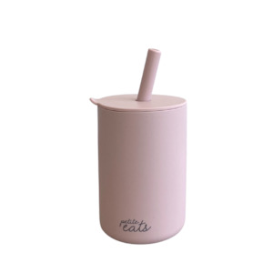 Petite Eats Smoothie Cup with Straw (Dusty Lilac)