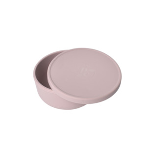 Petite Eats Silicone Bowl with Lid (Dusty Lilac)