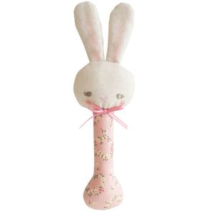 Alimrose Bunny Stick Rattle (Posy Heart)