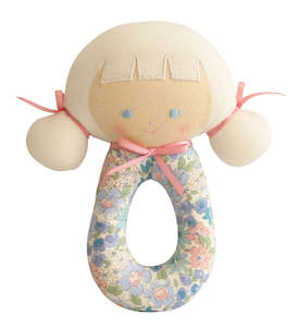 Alimrose Audrey Grab Rattle (Liberty Blue)