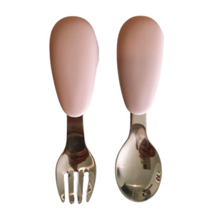 Petite Eats Metal Cutlery Set (Dusty Lilac)