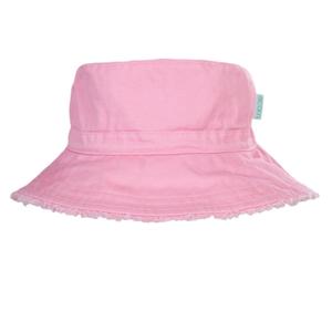 Acorn Frayed Bucket Sun Hat (Strawberry)