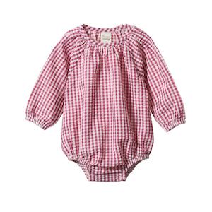 Nature Baby Meadow Bodysuit Gingham (Jam Check)