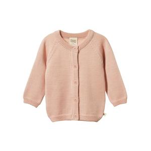 Nature Baby Merino Knit Cardigan (Rose Dust) - Girls