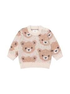 Huxbaby Ecru Huxbear Knit Jumper - Boys