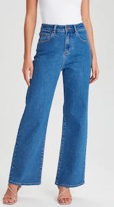 FERGIE | Wide Leg Jean Mid Blue