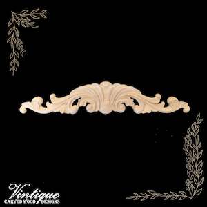 Prince George's Plume Centre Wooden Applique 30cm x 6cm