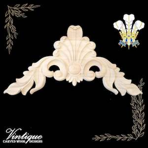 Prince's Plume Furniture wood applique Onlay 30cm x 30cm