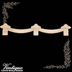 King Henrys Swag wood applique 70cm x 11.5cm