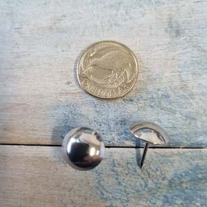 Silver Push Pins or Upholstery Pins (14mm dia)