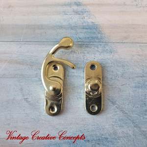 Vintage Style GOLD Swing Box Clasp Closure Lock Latch for Furniture