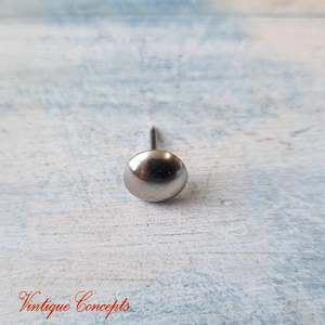 Silver Push Pins or Upholstery Pins (11mm dia)