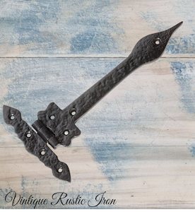 Wholesale trade: Cast Iron Rustic door or gate Spearhead hinge 235 x 120mm