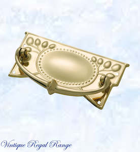 Wholesale trade: Regal Victorian large Square swing Polished Brass Drawer handle