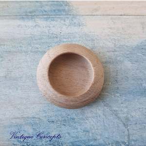 Concealed Cavity Round wooden door Handle 43mm dia