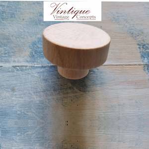 Natural Wood furniture knob 50mm