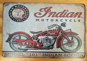 Indian Motorcycle-Model 101-Indian Scout....Tin Sign-30 x 20cm*