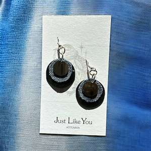 Denim Blue Recycled Earrings