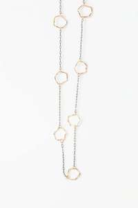 Stilen Necklace – Chloe Gunmetal and Gold