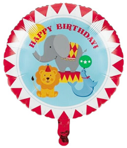 Foil Balloons: Circus Time Foil Balloon 45cm