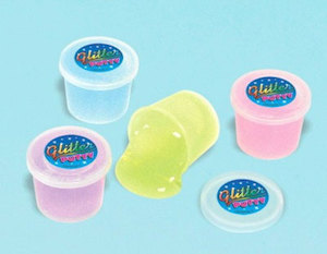 Loot Bag Fillers: Glitter Slime Mini Tubs Value Pack 12