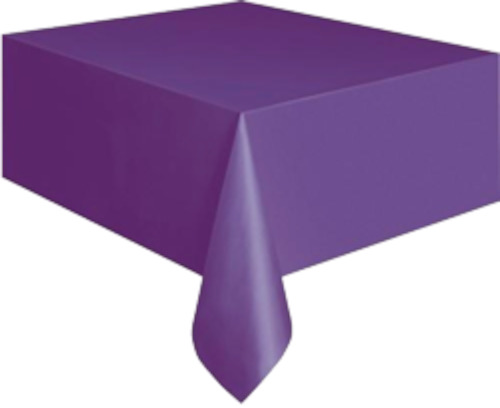 Purple Plastic Table Cloth