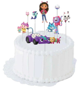 Gabby’s Dollhouse Cake Topper Kit pk8